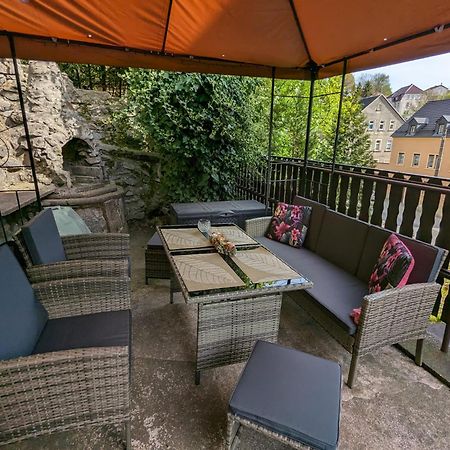 Waldblickwohnung Mit Schoener Terrasse Und Kamin Sebnitz Eksteriør bilde