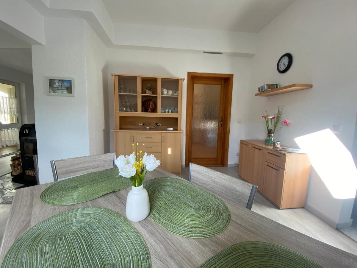 Waldblickwohnung Mit Schoener Terrasse Und Kamin Sebnitz Eksteriør bilde